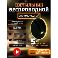 Светильник светодиодный со встроенным аккумулятором IQ Life LED Line Pro Ring Black